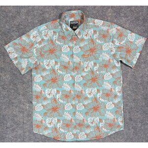 Dixxon Flannel Co Mens The Indo Shirt Size Large D-Lite Blend Hawaiian Floral
